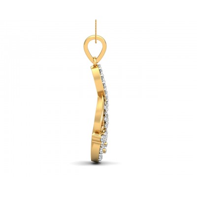 Gail Round Brilliant Diamond Pendant